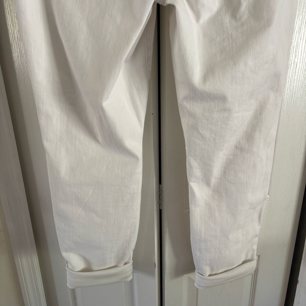 Judy Blue White Double Cuff Boyfriend Jeans Size 29, High Rise Comfort Stretch - Picture 10 of 16
